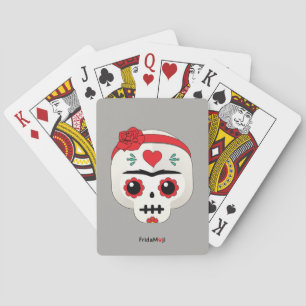 Frida Kahlo   FridaMoji - Sugar Skull Poker Cards