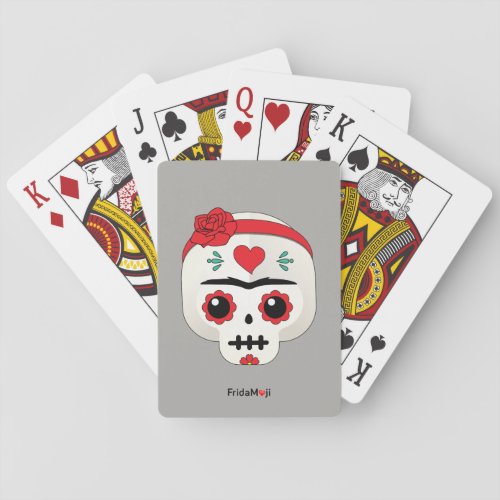 Frida Kahlo  FridaMoji _ Sugar Skull Poker Cards