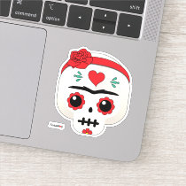 Frida Kahlo | FridaMoji - Sugar Skull Sticker