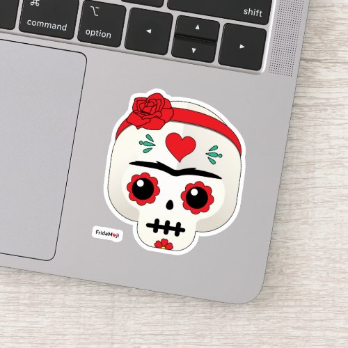 Frida Kahlo  FridaMoji _ Sugar Skull Sticker