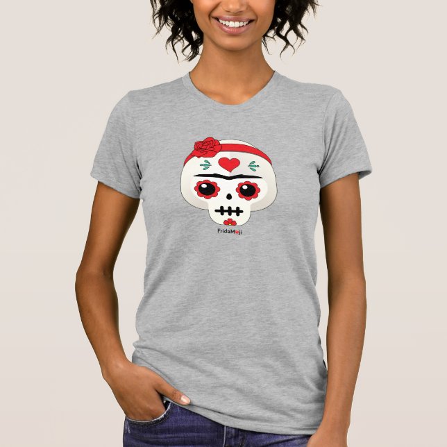 Frida Kahlo | FridaMoji - Sugar Skull T-Shirt (Front)