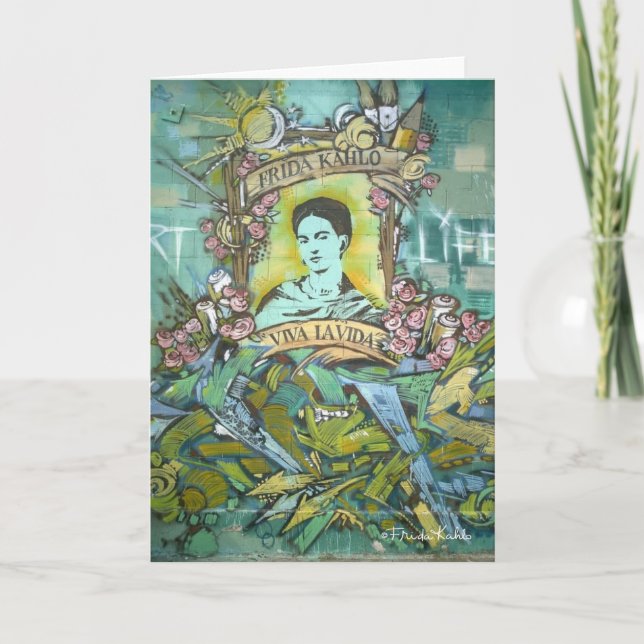 Frida Kahlo Graffiti Card (Front)