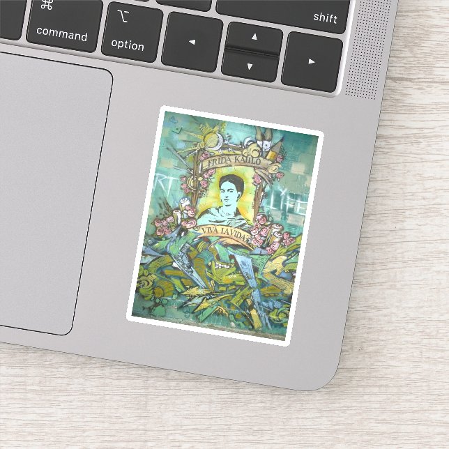 Frida Kahlo Graffiti Sticker (Detail)