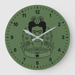 Frida Kahlo Heroína Large Clock