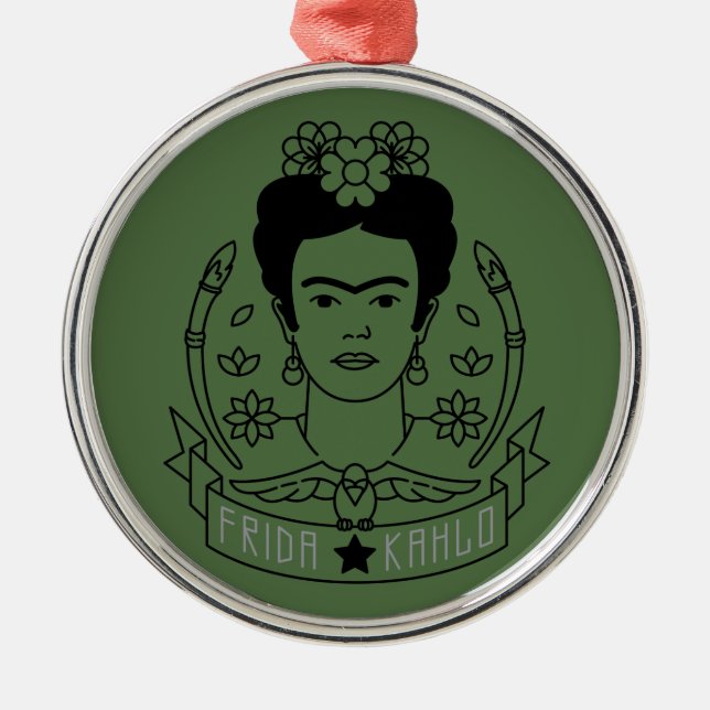 Frida Kahlo | Heroína Metal Ornament (Front)