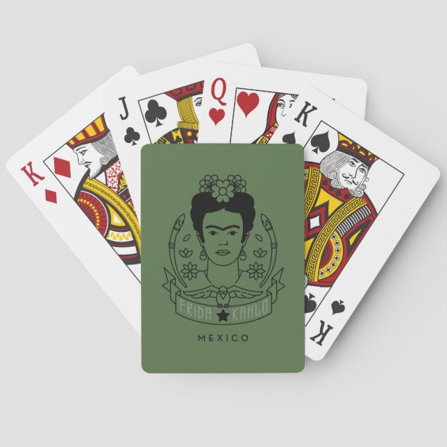 Frida Kahlo | Heroína Poker Cards (Back)
