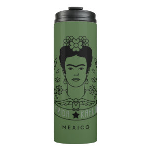 Frida Kahlo Heroína Thermal Tumbler