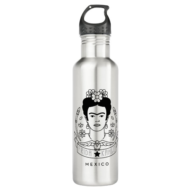 Frida Kahlo | Heroína Water Bottle (Front)