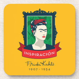 Frida Kahlo   Inspiración Beverage Coaster