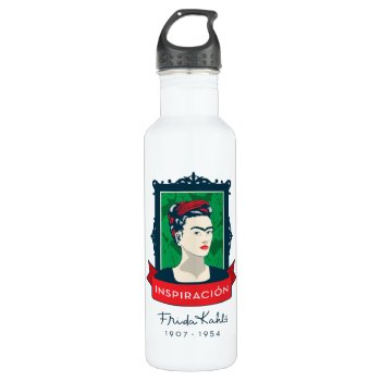 Frida Kahlo | Inspiración Stainless Steel Water Bottle by fridakahlo at Zazzle