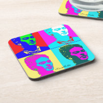 Frida Kahlo Inspired Portrait Beverage Coaster