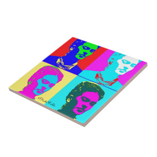 Frida Kahlo Inspired Portrait Ceramic Tile