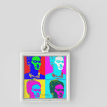 Frida Kahlo Inspired Portrait Keychain