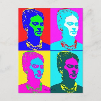 Frida Kahlo Inspired Portrait Postcard by fridakahlo at Zazzle