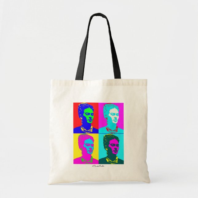 Frida Kahlo Inspired Portrait Tote Bag (Front)