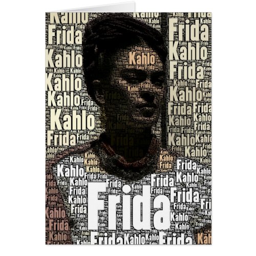 Frida Kahlo Lettering Portrait