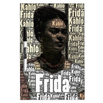 Frida Kahlo Lettering Portrait Dry Erase Board by fridakahlo at Zazzle