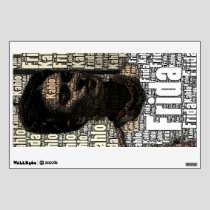 Frida Kahlo Lettering Portrait Wall Sticker