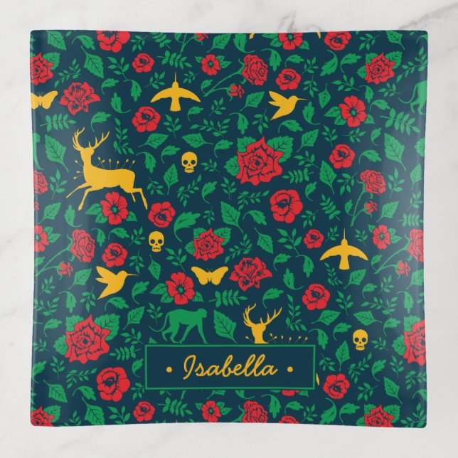 Frida Kahlo | Life Symbols Trinket Tray (Front)