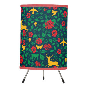 Frida Kahlo Life Symbols Tripod Lamp