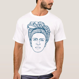 Frida Kahlo Line Art T-Shirt