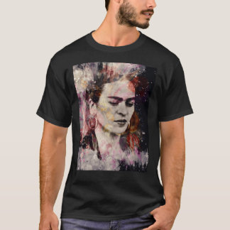 FRIDA KAHLO Mexican Feminist portrait painting Art T-Shirt