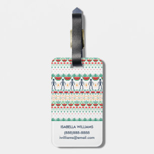 Frida Kahlo Mexican Graphic Luggage Tag