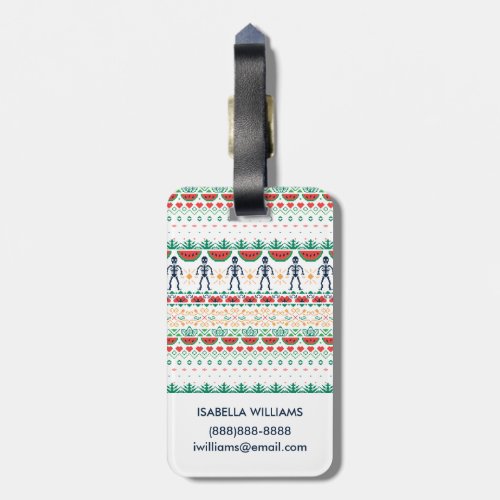 Frida Kahlo  Mexican Graphic Luggage Tag