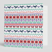 Frida Kahlo | Mexican Pattern 3 Ring Binder