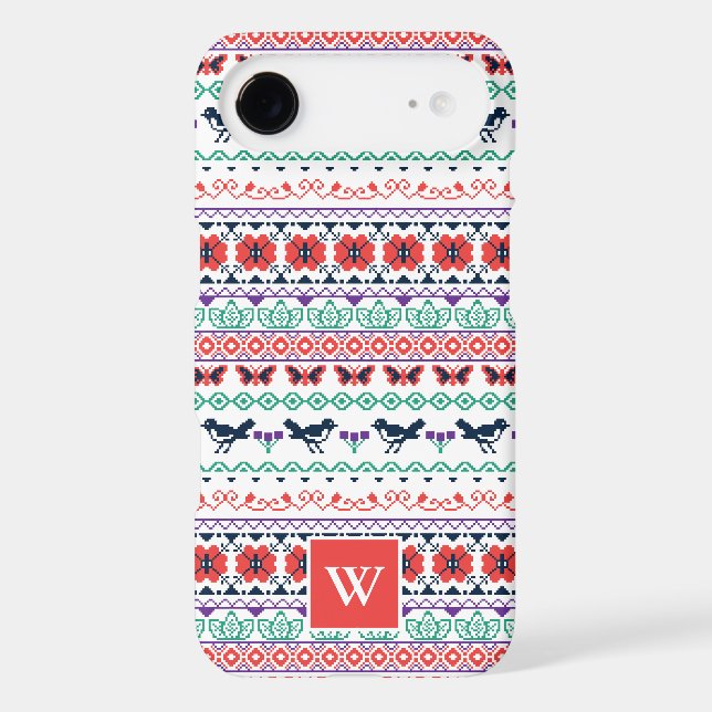 Frida Kahlo | Mexican Pattern Case-Mate iPhone Case (Back)
