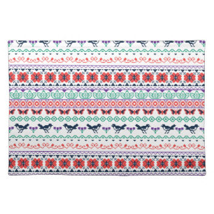Frida Kahlo Mexican Pattern Placemat