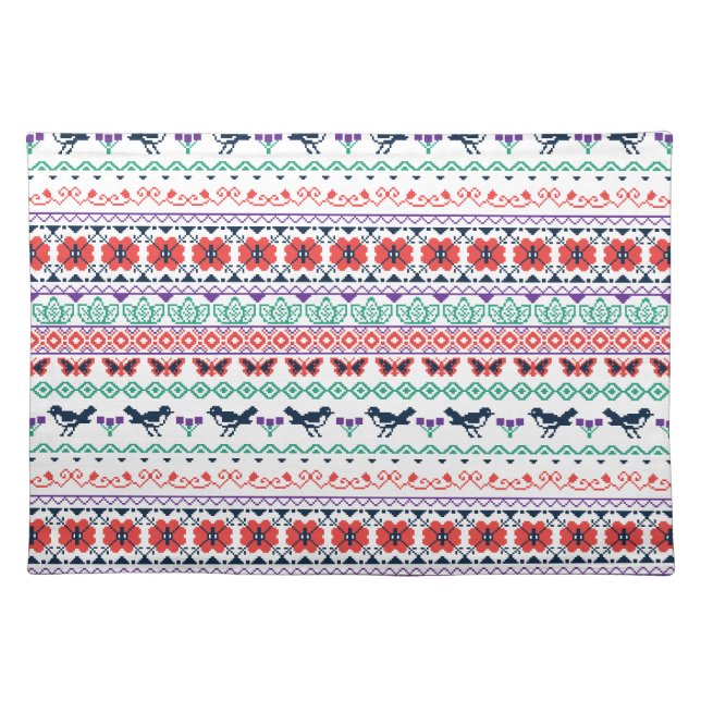 Frida Kahlo | Mexican Pattern Placemat (Front)