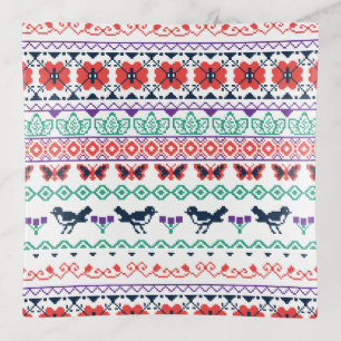 Frida Kahlo Mexican Pattern Trinket Tray