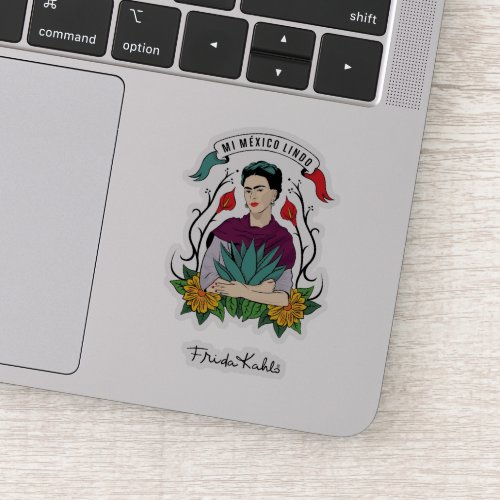 Frida Kahlo  Mi Mexico Lindo 2 Sticker