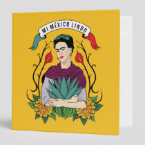 Frida Kahlo | Mi Mexico Lindo 3 Ring Binder