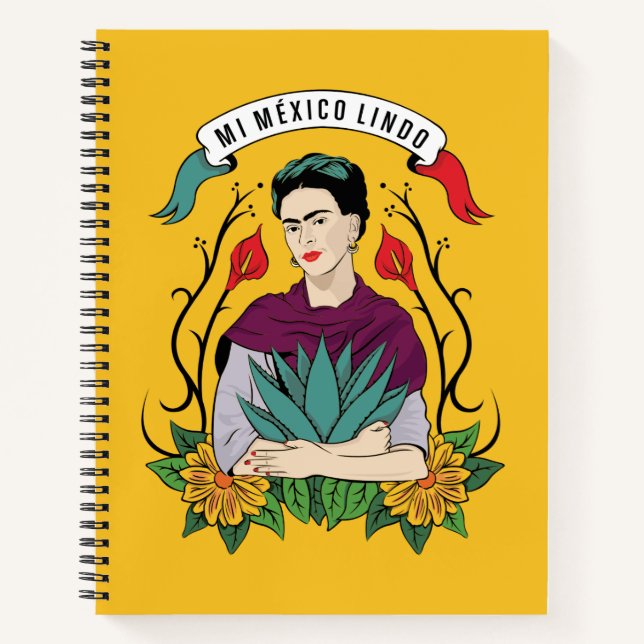 Frida Kahlo | Mi Mexico Lindo Notebook (Front)