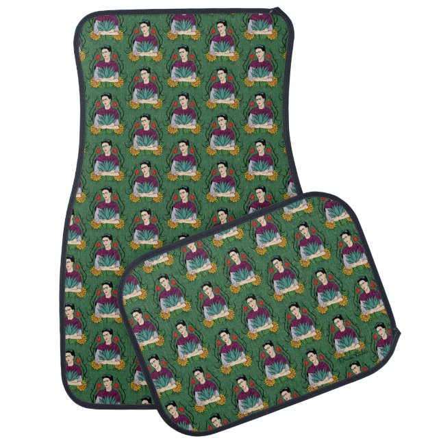 Frida Kahlo | Mi Mexico Lindo Pattern Car Floor Mat (Set)