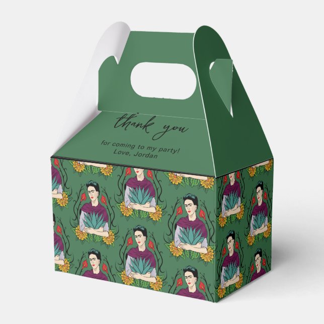 Frida Kahlo | Mi Mexico Lindo Pattern Favor Boxes (Front Side)