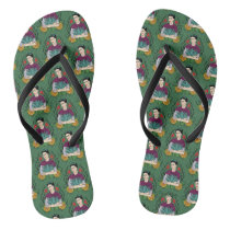 Frida Kahlo | Mi Mexico Lindo Pattern Flip Flops