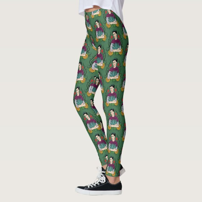 Frida Kahlo | Mi Mexico Lindo Pattern Leggings (Left)