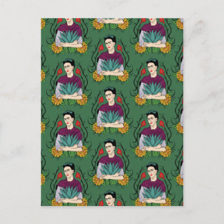 Frida Kahlo | Mi Mexico Lindo Pattern Postcard