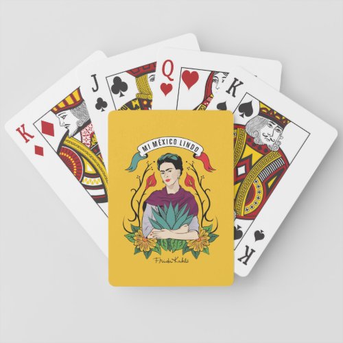 Frida Kahlo  Mi Mexico Lindo Playing Cards