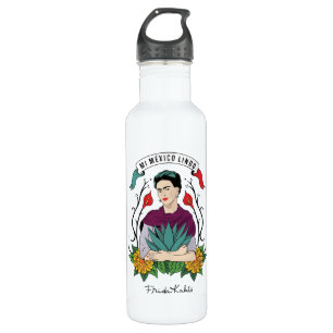 Frida Kahlo Mi Mexico Lindo Stainless Steel Water Bottle