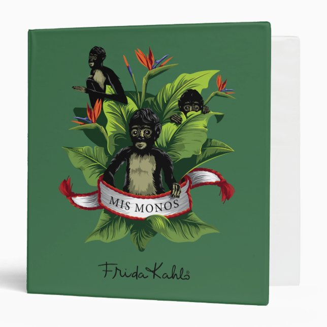 Frida Kahlo | Mis Monos 3 Ring Binder (Front/Inside)