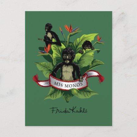 Frida Kahlo | Mis Monos Postcard
