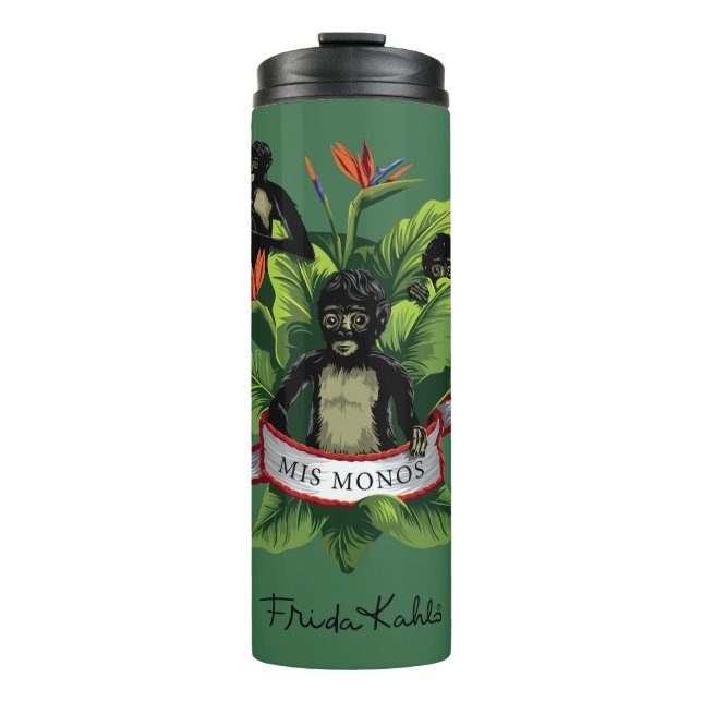 Frida Kahlo | Mis Monos Thermal Tumbler (Front)