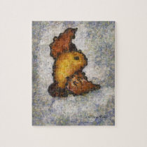 Frida Kahlo Monet-Style Bird Painting Jigsaw Puzzle