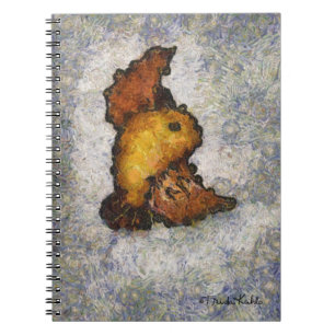 Frida Kahlo Monet-Style Bird Painting Notebook