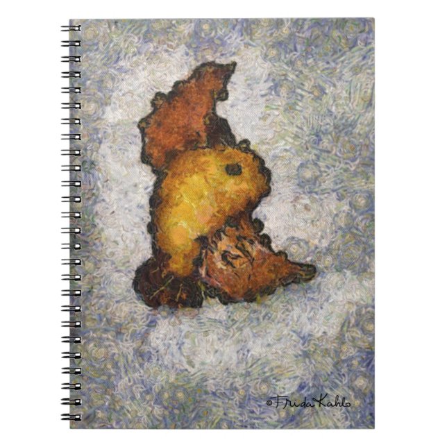 Frida Kahlo Monet-Style Bird Painting Notebook (Front)