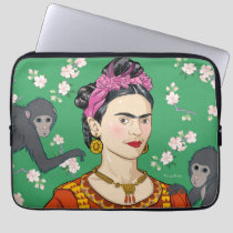 Frida Kahlo Monkey Graphic Laptop Sleeve
